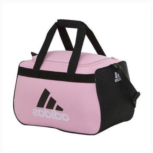 light pink adidas duffle bag